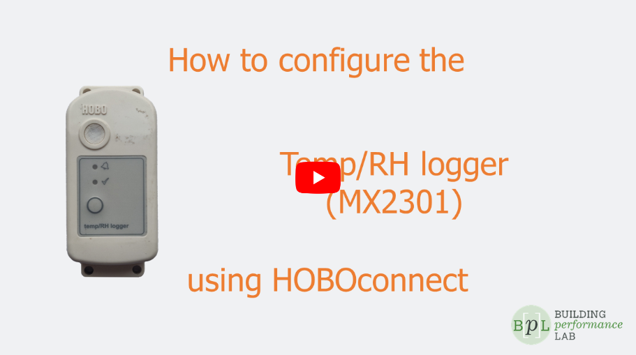 Figure 1. How to configure on HOBOConnect.